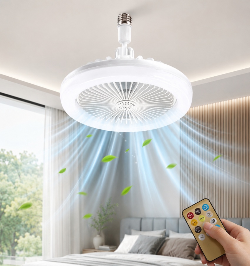 Vital Ceiling Fan review - screw-in fan and LED light