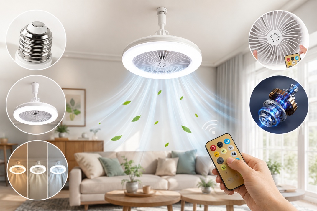 Vital Ceiling Fan features close-up